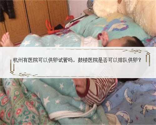 杭州有医院可以供卵试管吗，鼓楼医院是否可以排队供卵？