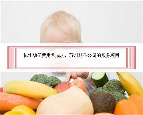 杭州助孕费用包成功，苏州助孕公司的服务项目